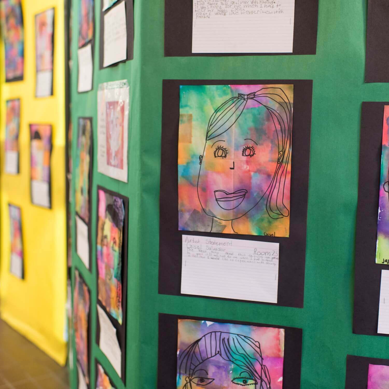 a drawing from a student of a girl