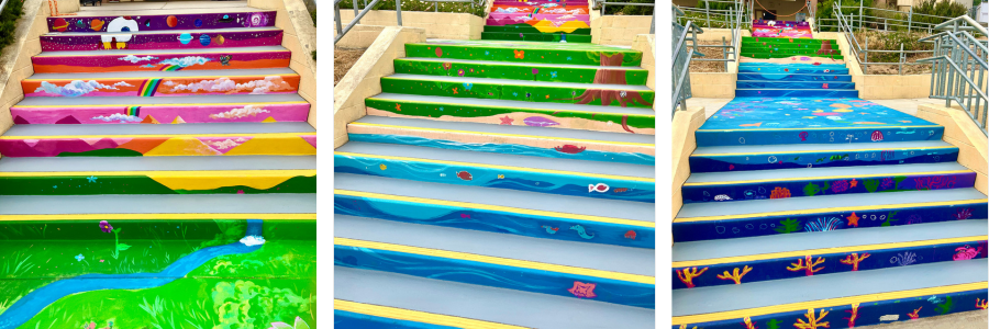 mural staircase