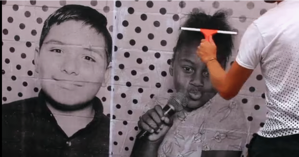 a drawing of students